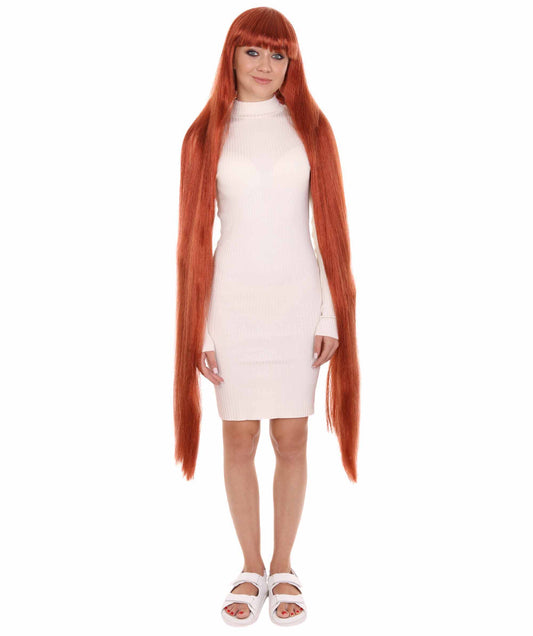 ハロウィンパーティープレミアム H-2733 50エクストラロングダークオーバーンレディースウィッグコレクション