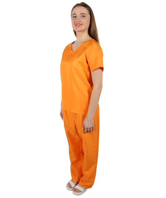 大人用ウィメンズ JCO-277 囚人の制服コスチューム オレンジのコスプレコスチューム