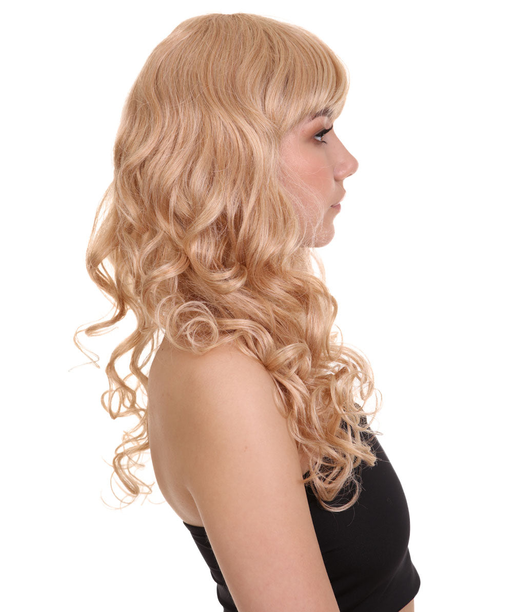 Wigs2you ハロウィンパーティー プレミアム レディース H-1019 着用しやすい ベラウィッグ ゴールデンブロンドカラー