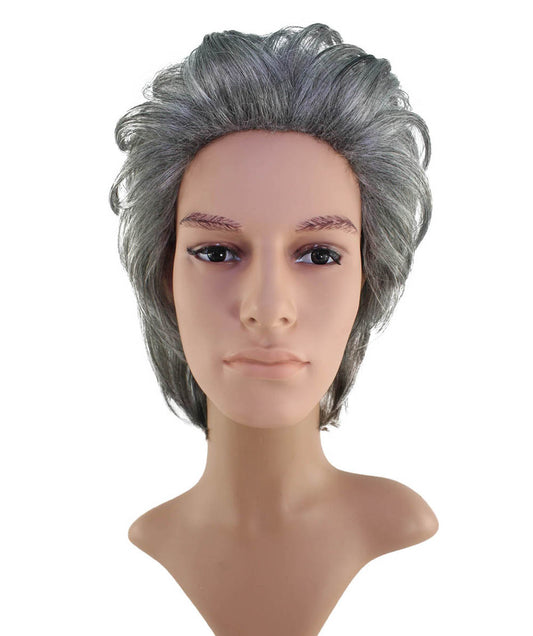 メンズウィッグ!簡単にボリュームアップ!薄毛対策に最適!耐熱商品♪ウィッグネット付き。WM-025