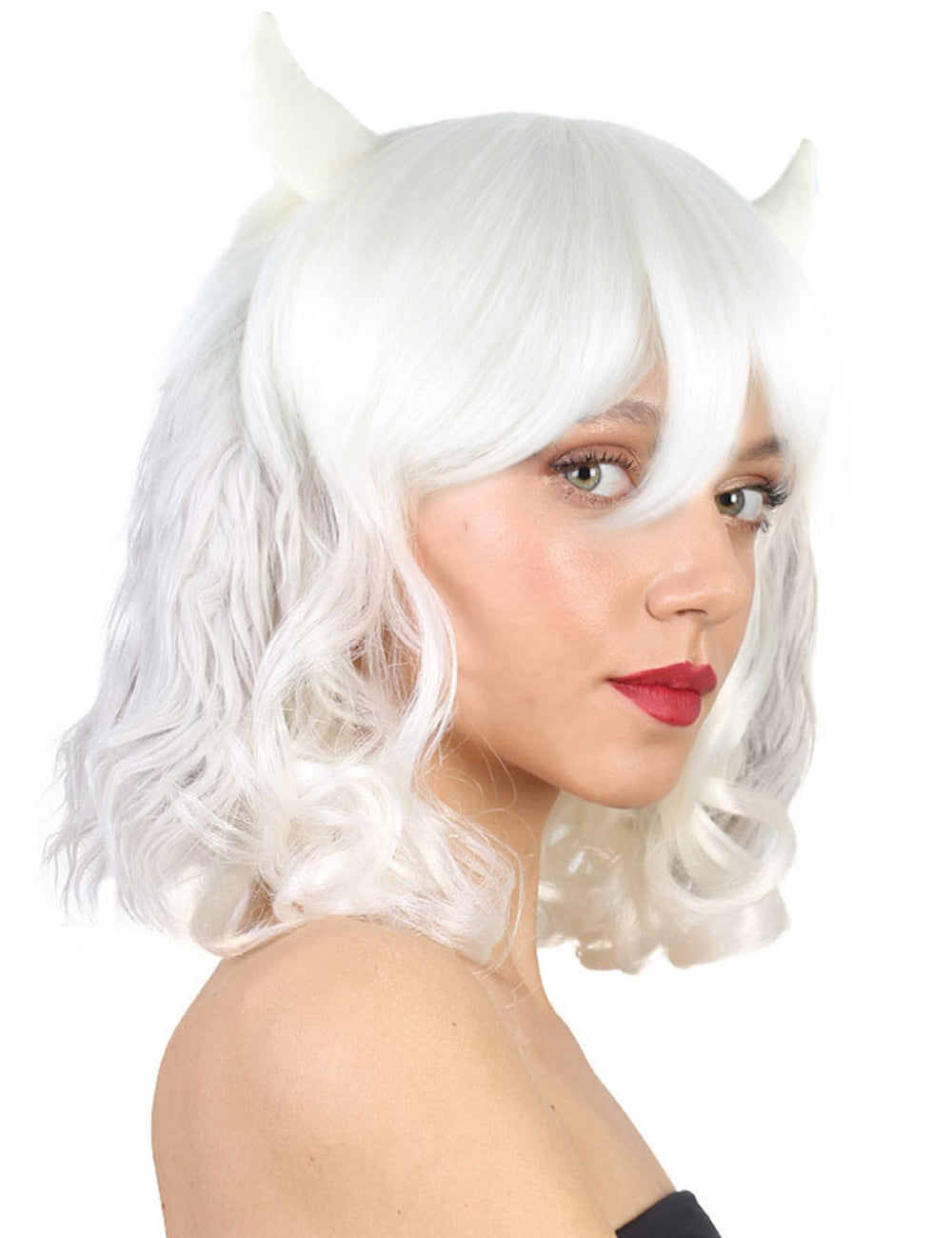 Wigs2you ハロウィンパーティープレミアムレディース H-1461 美しいルックを手に入れよう!独占!コスプレウィッグ Undertale アズリエルスタイル