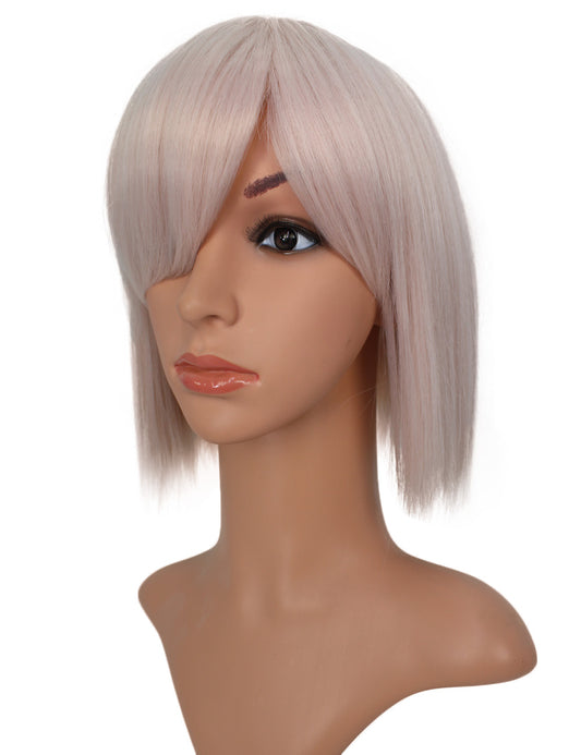 レディースファッション C-091 ミディアム C-パステルピンク コスプレヒートスタイラブルウィッグ