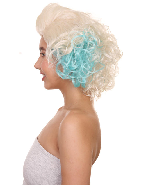 ハロウィンパーティ プレミアム H-5188 女性用 マルチカーリーショートボブウィッグ