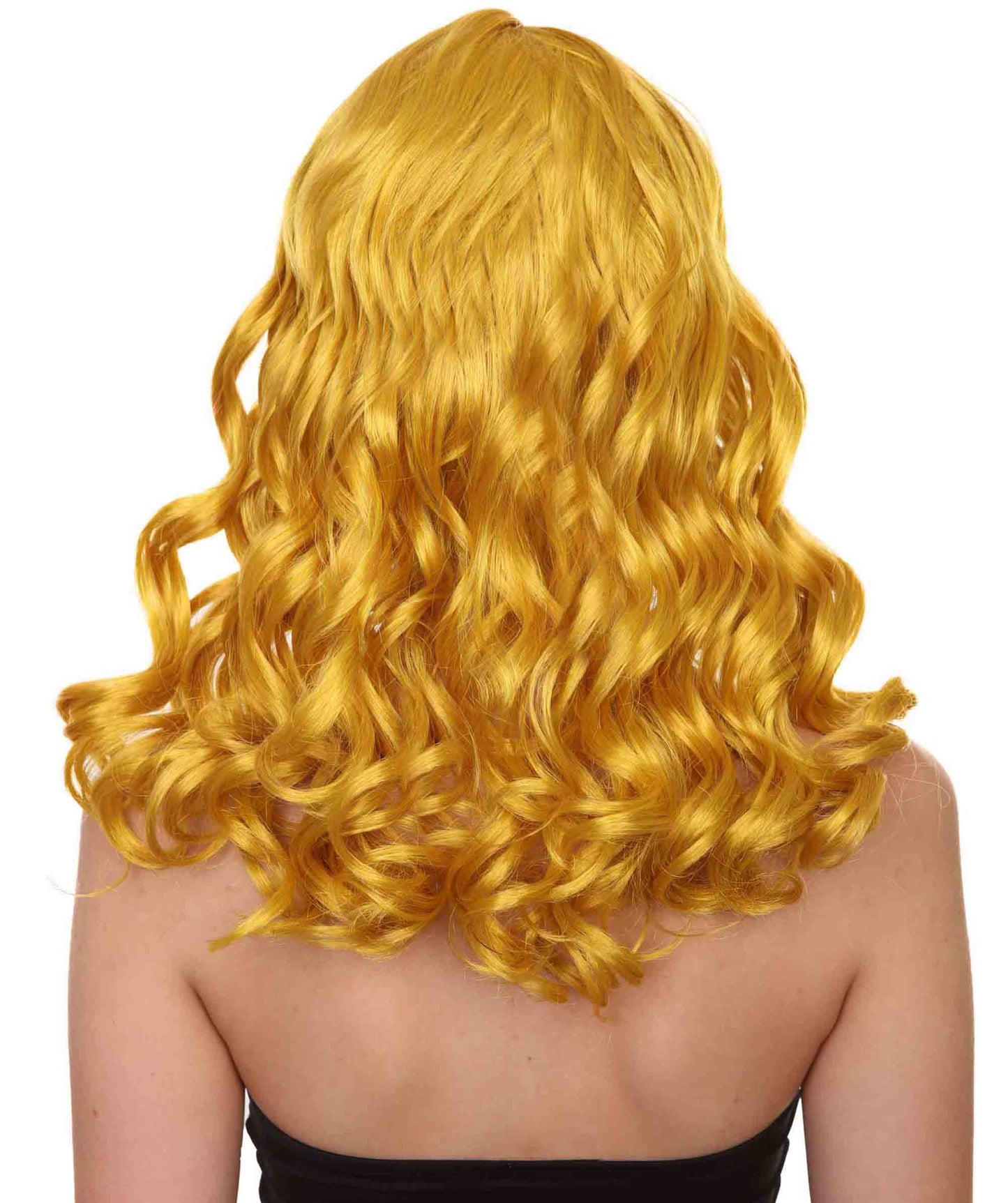 Wigs2you ハロウィンパーティー プレミアム レディース H-1105 とっても着け心地の良いアリスウィッグ 鏡の国のアリス ゴールドカラー
