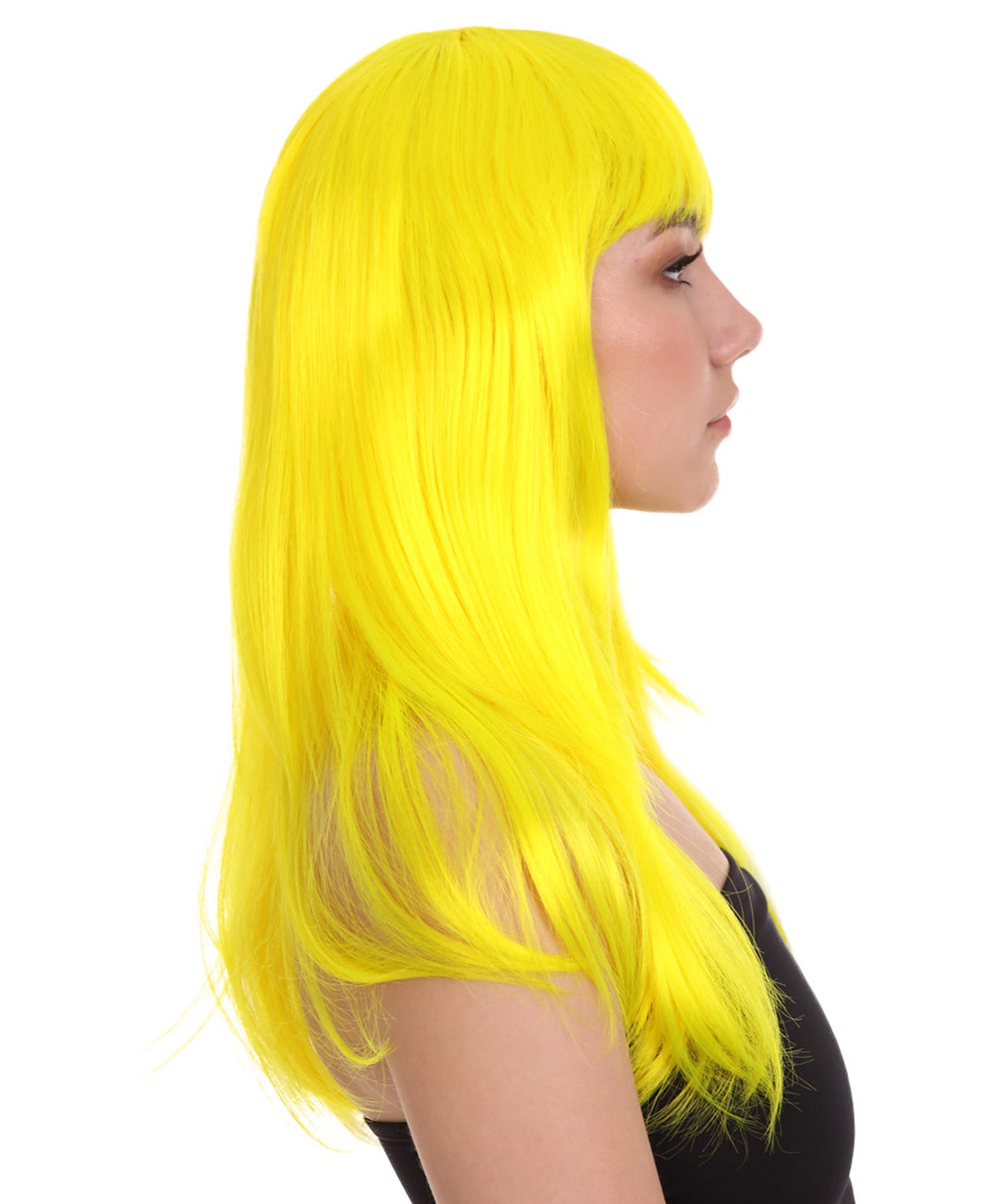 Wigs2you ハロウィンパーティープレミアムレディース H-1068 とても快適なグラマーグリーンウィッグ ネオンイエローカラー