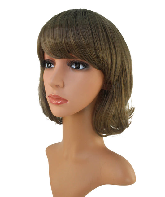 少しクセあるナチュラル感いっぱいなショートボブスタイル。 耐熱素材なのでアレンジ自由自在 ウィッグネット付き W-1003