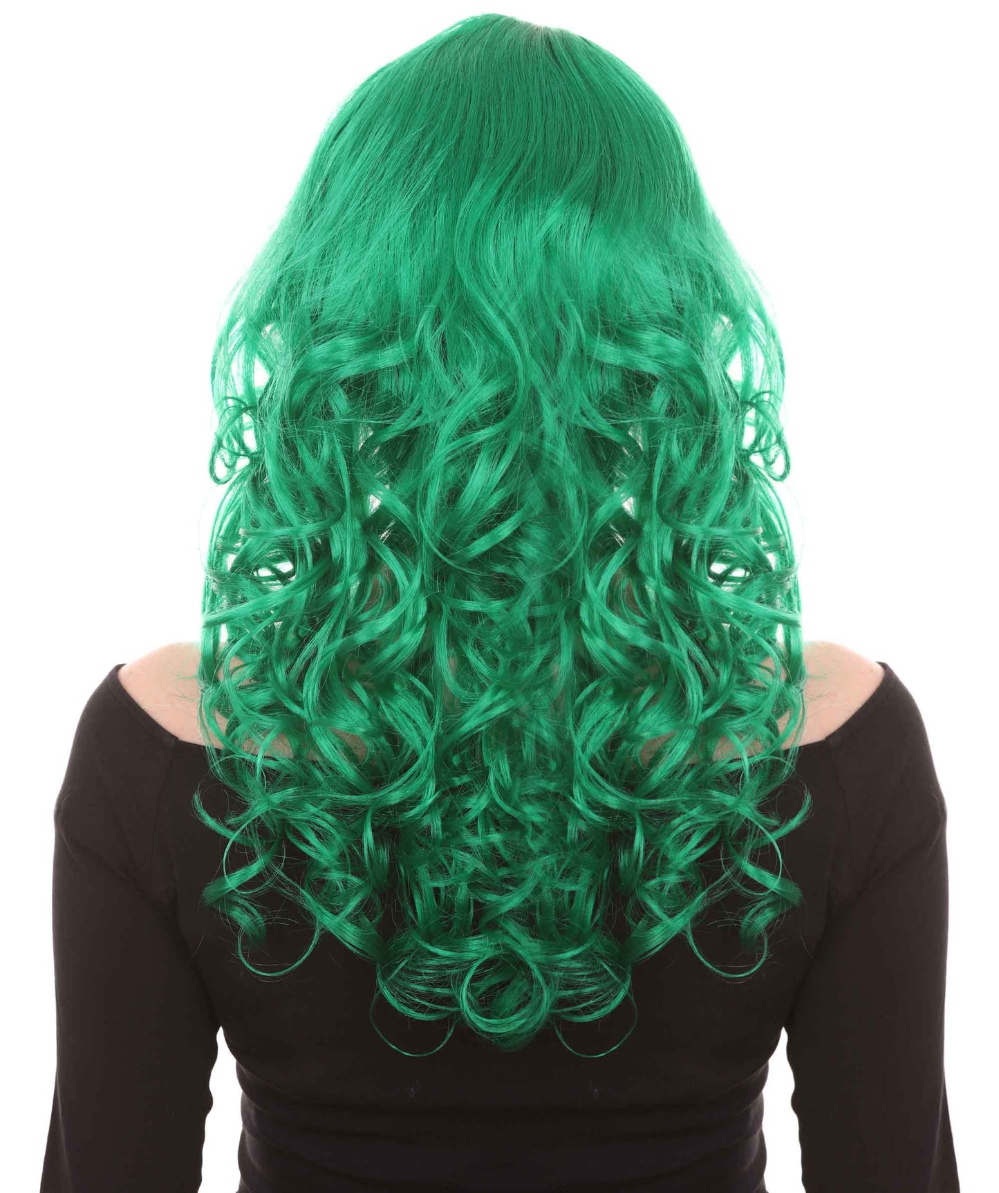Wigs2you ハロウィンパーティープレミアムレディース H-1002 着用しやすい ベラウィッグ ダークグリーン色