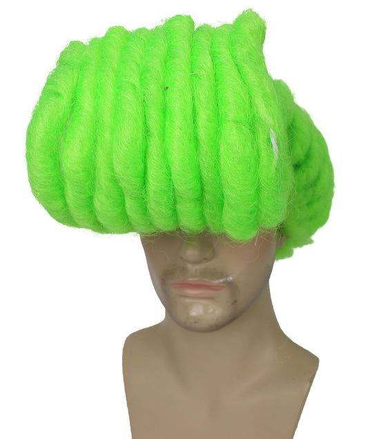 ミュージカル映画バンド H-6292 大人用テレビの敵役グリーントロール ショートウィッグ コスプレウィッグ 難燃性合成繊維