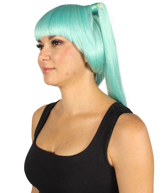 ベラレディースウィッグ H-2767 ライトブルー ファンシーハロウィンパーティープレミアムウィッグ 着用しやすい