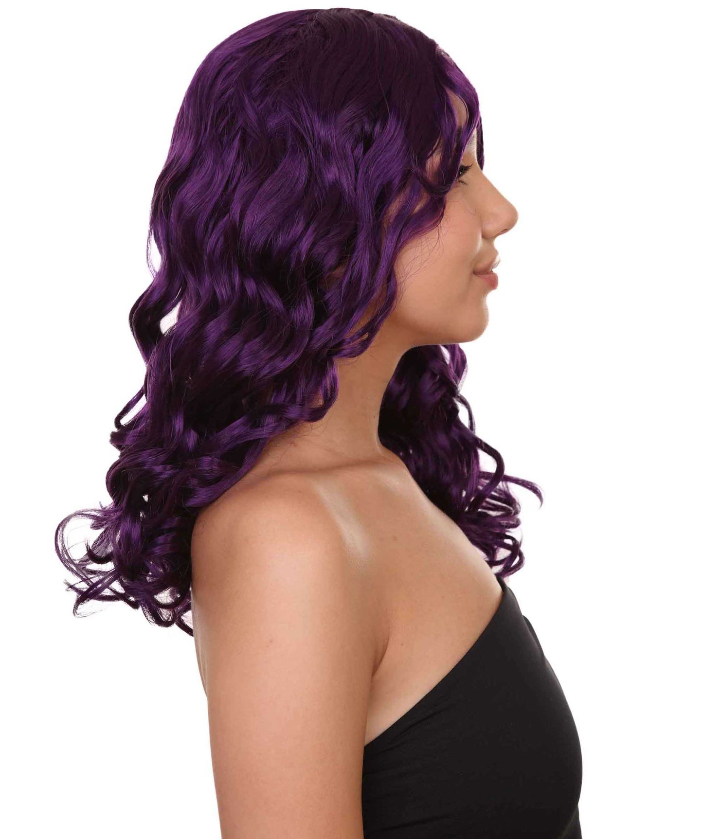 Wigs2you ハロウィンパーティー プレミアム レディース H-1093 アリスウィッグ 鏡の国のアリス バイオレット色