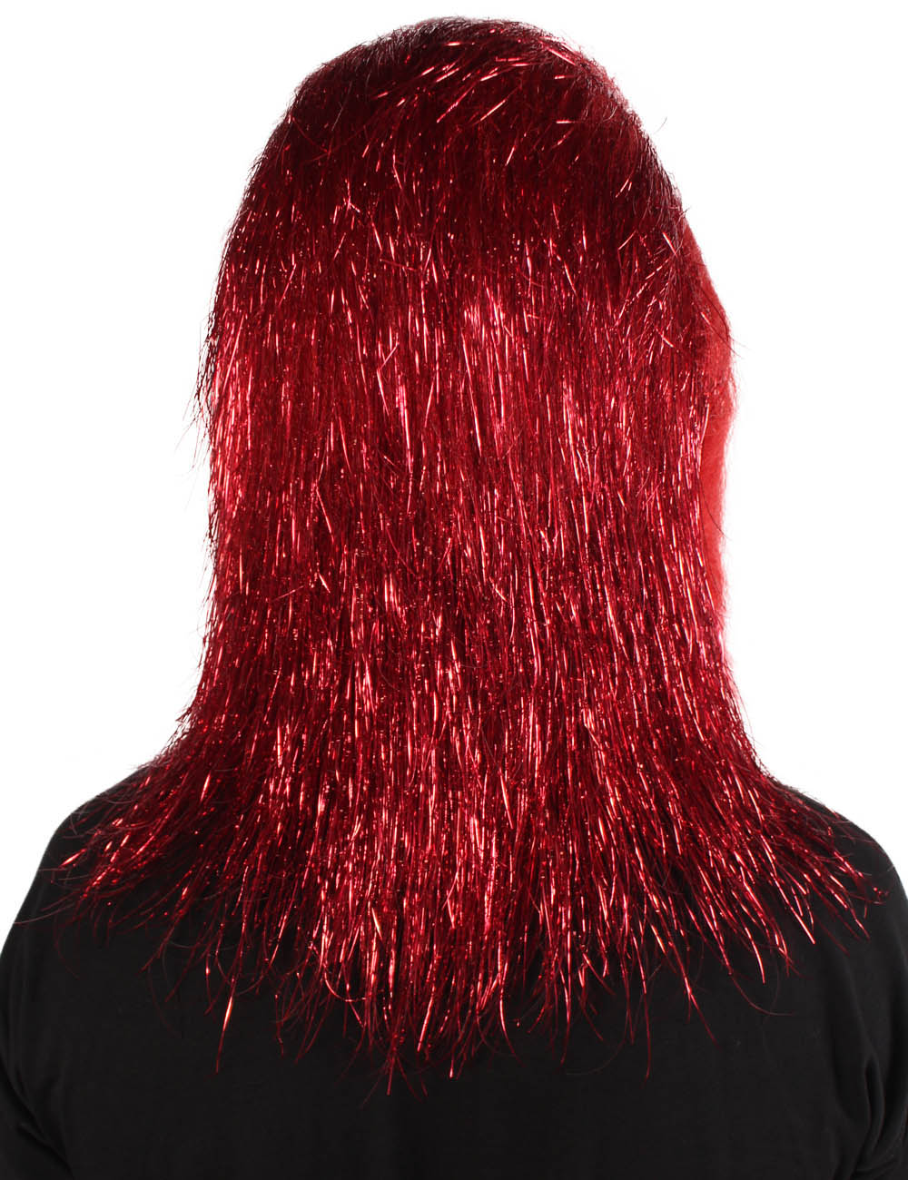 ハロウィンパーティープレミアムメンズ H-5647-RD ヘアリーユニセックスエイプティンセルマスクのみ 赤 軟らかい合成繊維