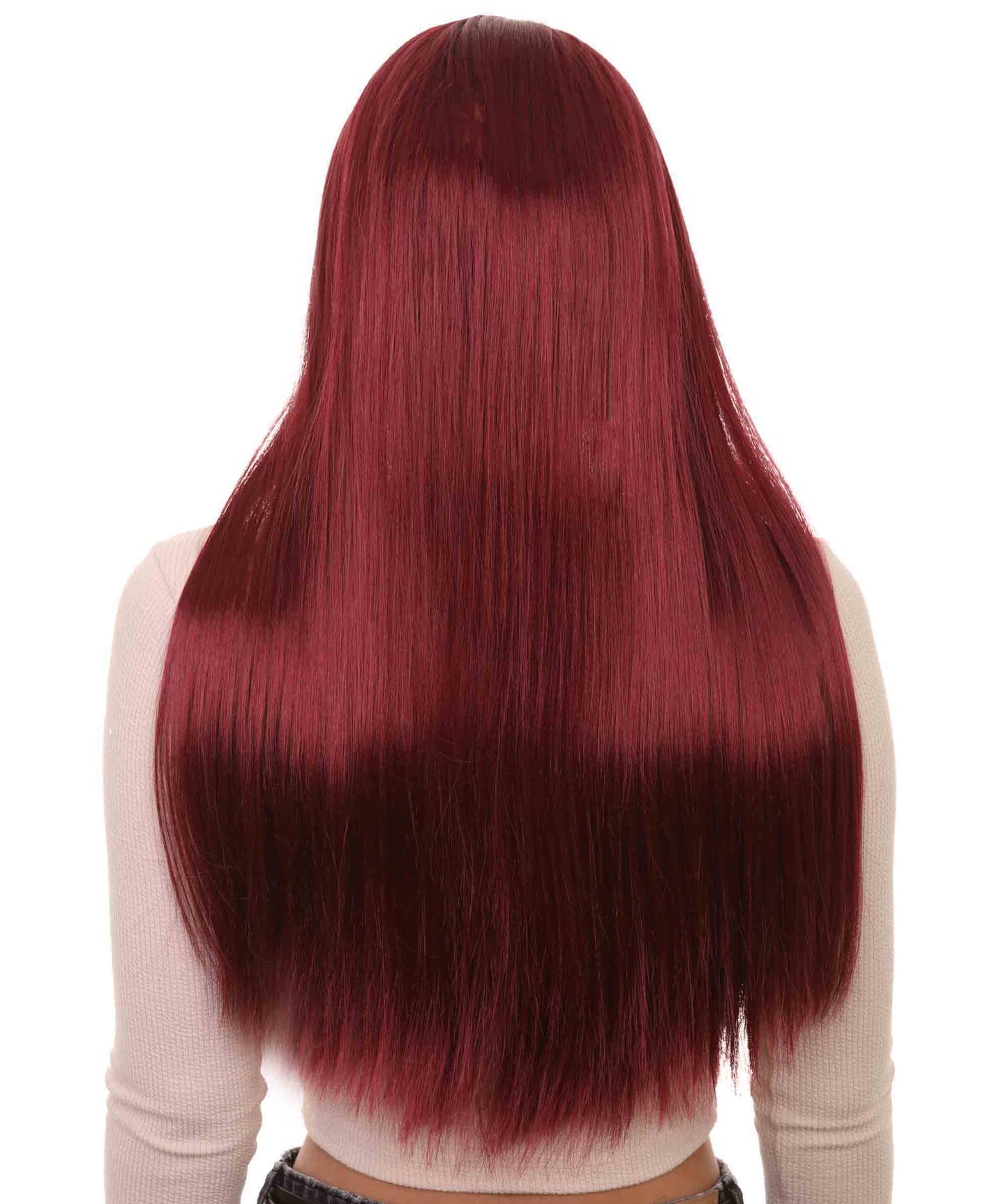 Wigs2you ハロウィンパーティープレミアム H-850 悪の花嫁 II 女性ウィッグ バーガンディカラー