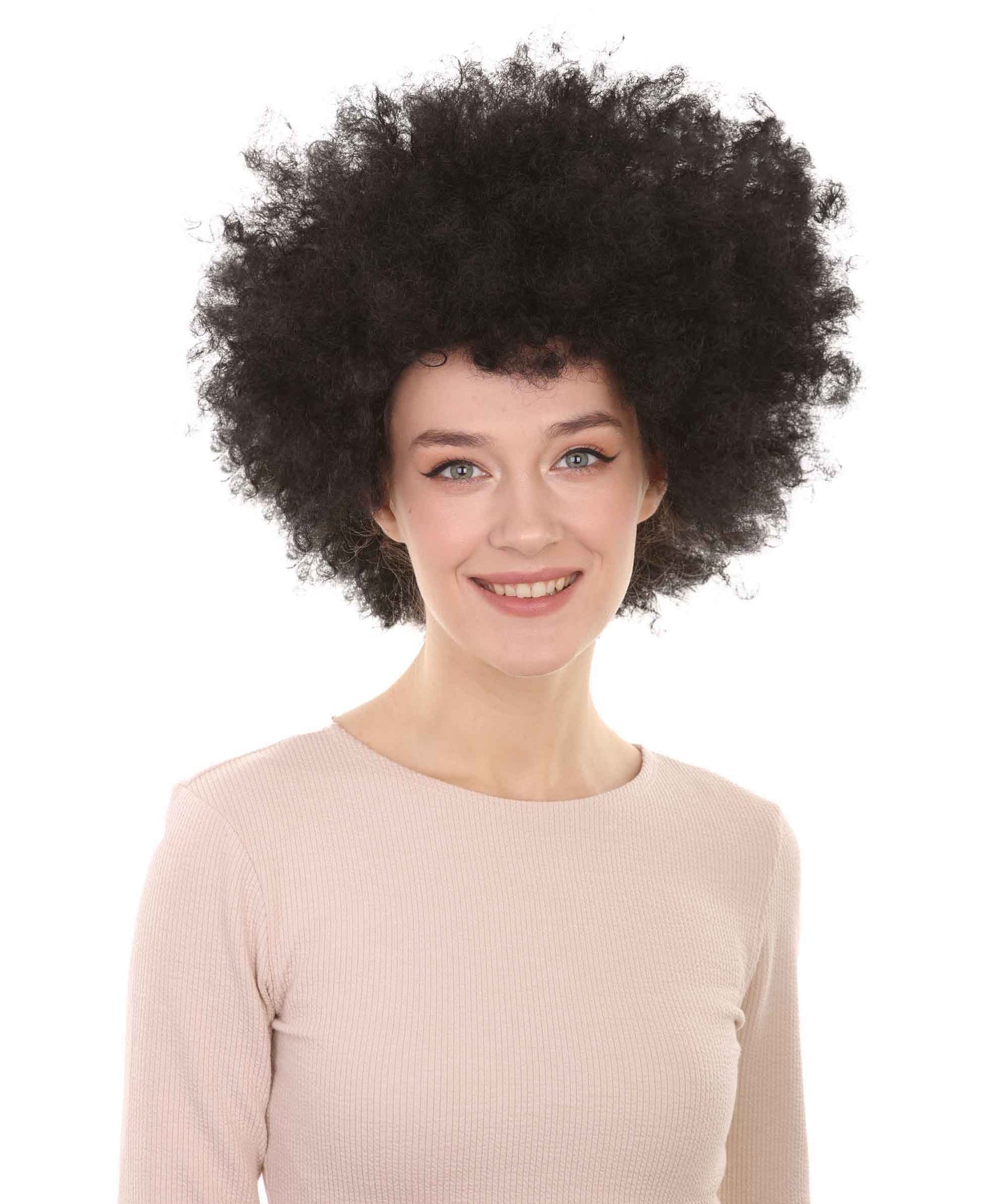ハロウィンパーティーオンライン スーパーアフロウィッグ ブラック 大人用 H-581