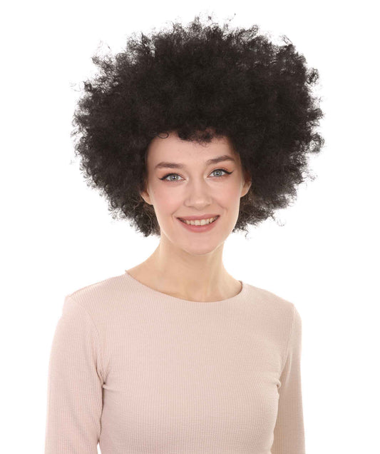 ハロウィンパーティーオンライン スーパーアフロウィッグ ブラック 大人用 H-581