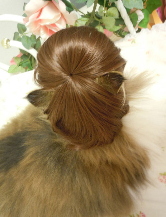 ペットウィッグ P-010 チャコールラッシュブラウンミックス 最もファッショナブルな犬のための高品質なウィッグ