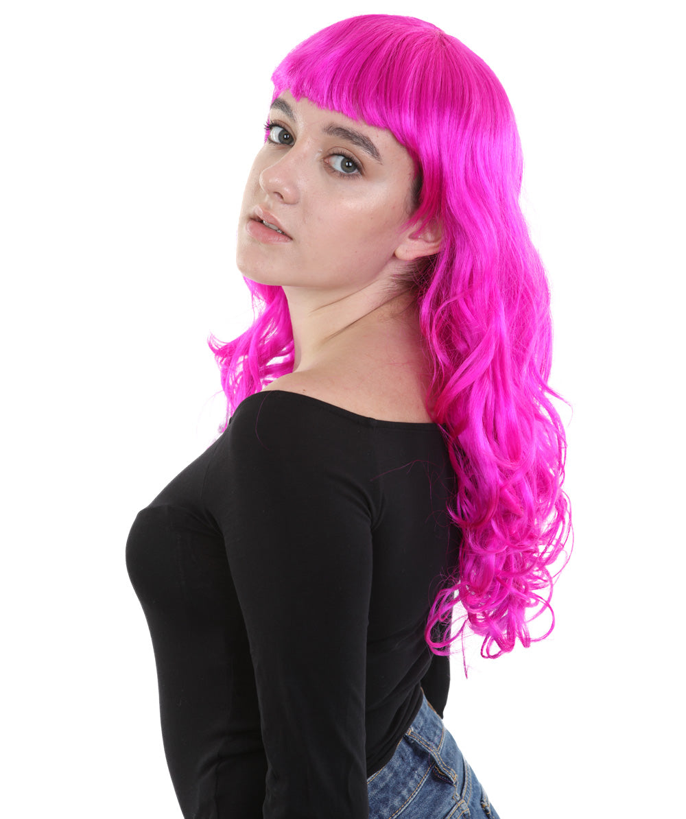 Wigs2you ハロウィンパーティープレミアム H-845 バットマン 女性ジョーカーウィッグ ネオンフューシャカラー