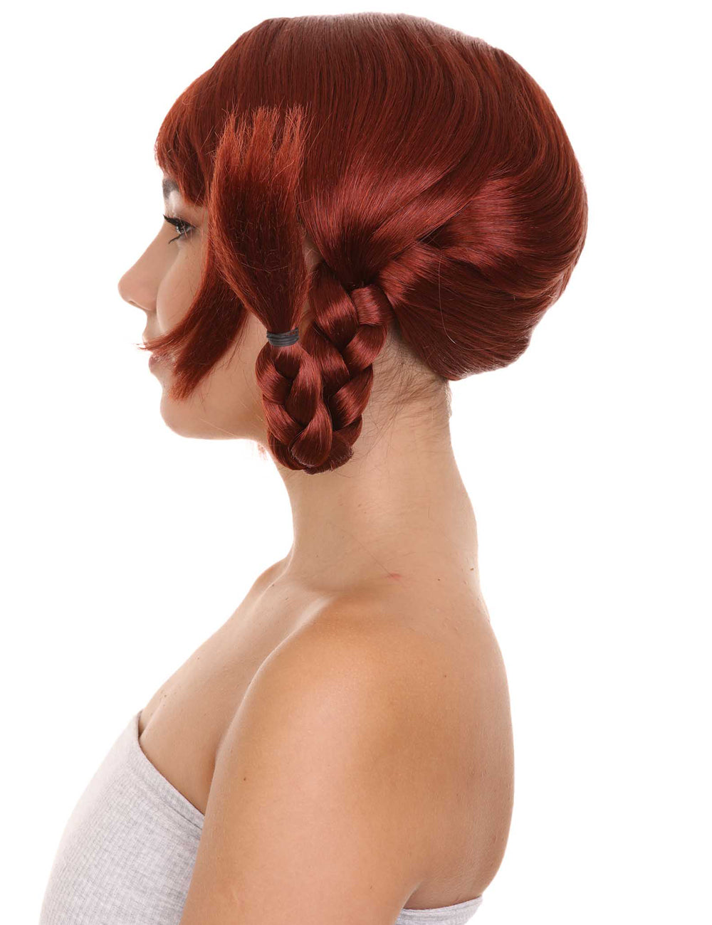 Wigs2you ハロウィンパーティー プレミアム レディース H-1653 簡単装着 とても快適 ピッピ ブラック