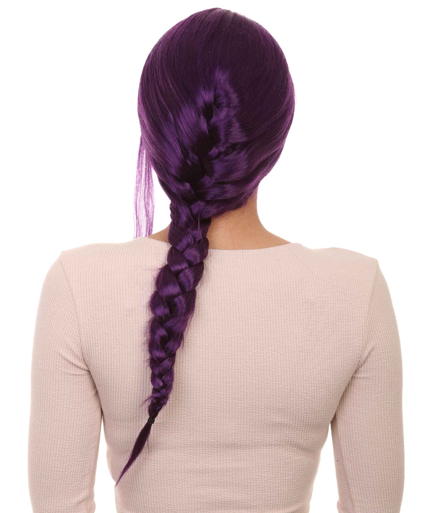 Wigs2you ハロウィン パーティー プレミアム レディース H-1172 とても快適なバイオレット編み込みウィッグ