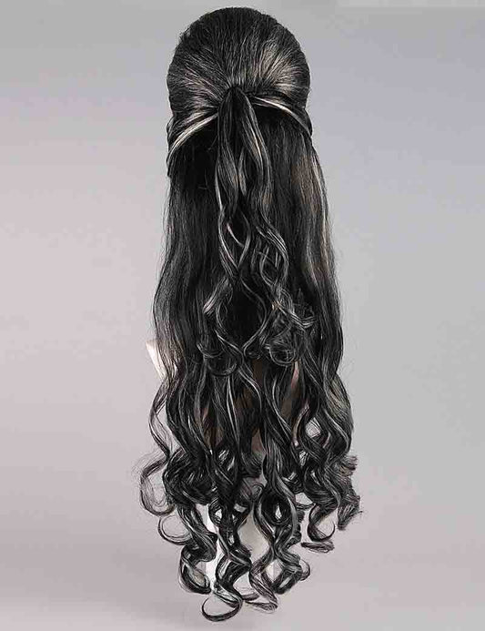 ルネッサンス レディ 女性用ウィッグ コレクション | ロングカーリーコロニアルコスプレハロウィンウィッグ | ウィッグ プレミアム通気性キャップレスキャップ H-404