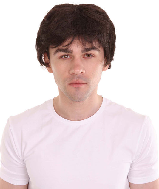 ハロウィンパーティー プレミアム H-2368 男性用 ファンシー ブラウン ショート ウィッグ