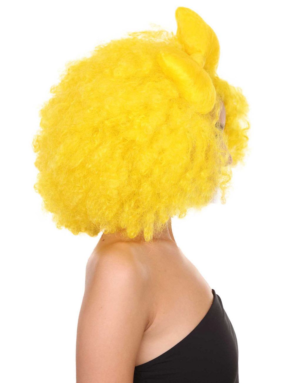 レモンウィッグ スーパーサイズジャンボコスプレハロウィンウィッグ プレミアム通気性キャップレスキャップ H-282
