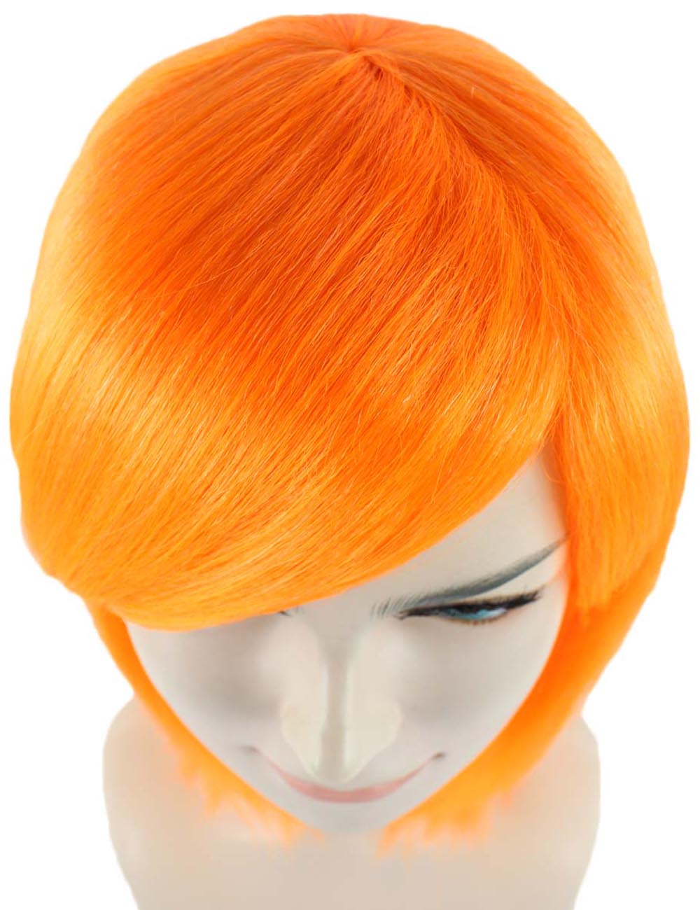 ハロウィンパーティープレミアム H-1419 女性用ショートオレンジウィッグ レディ ファンシーキャラクターファッションウィッグ