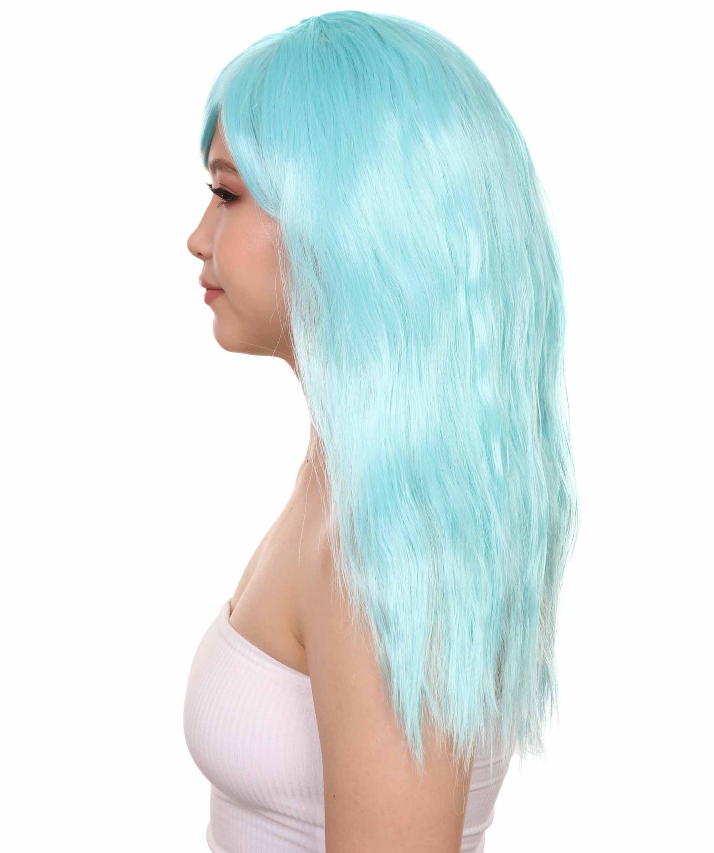 Wigs2you ハロウィンパーティープレミアムレディース H-1763 着け心地が良い とても快適 グラマラマ ライトブルーウィッグ