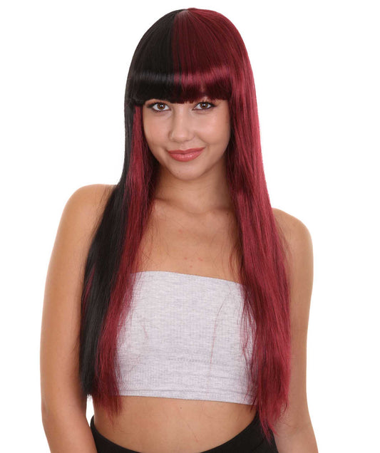 ロングブラック&レッドウィッグ H-2688 着用しやすい 現代の女性のための完璧なウィッグの選び方