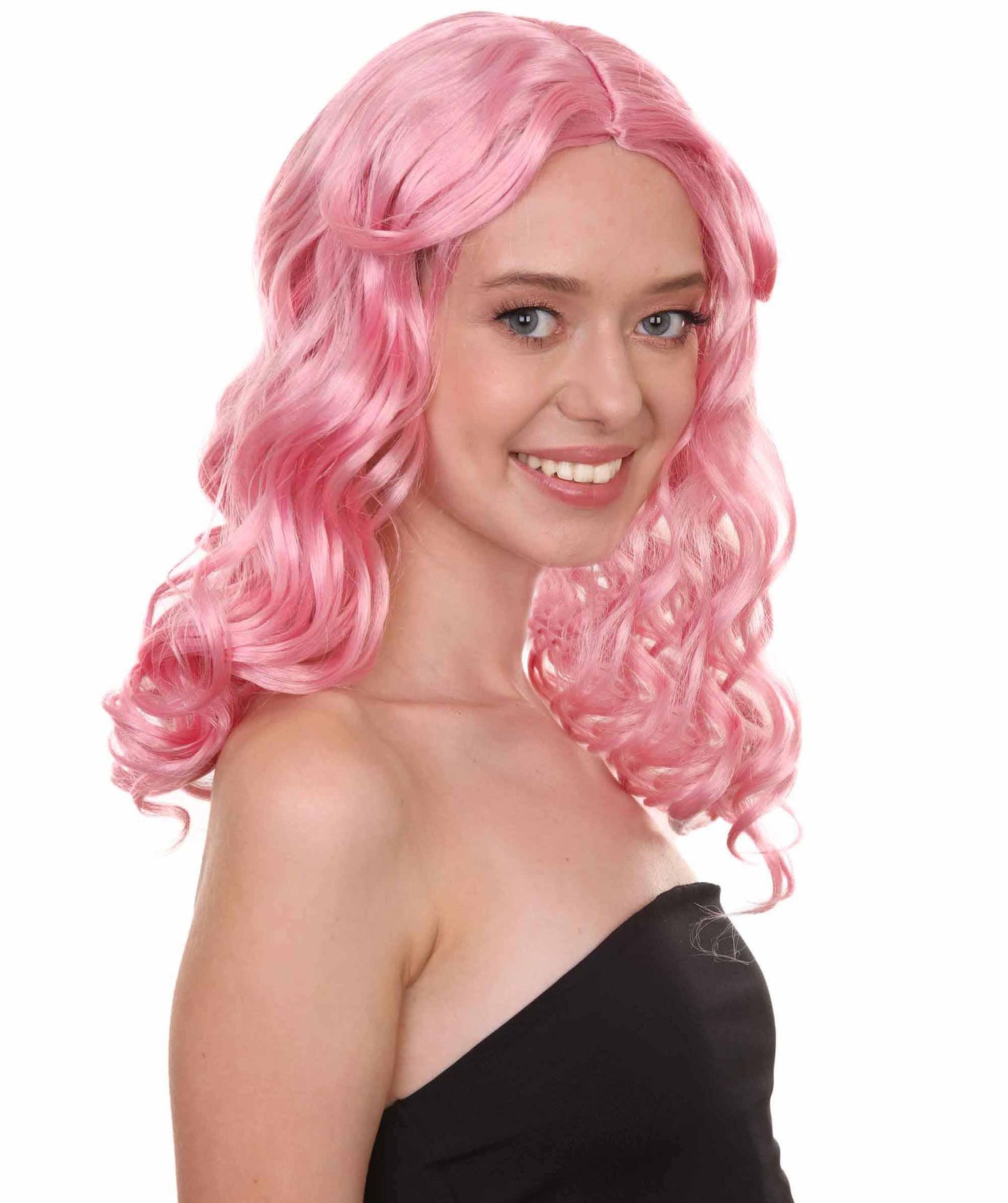 Wigs2you ハロウィンパーティープレミアムレディース H-1094 とても快適なアリスウィッグ 鏡の国のアリス ソフトピンク色