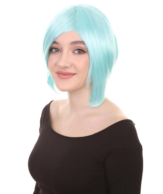 ライトブルーショートパーティーレディースウィッグ H-2859 ラグジュアリースタイル ハロウィンパーティープレミアムウィッグ