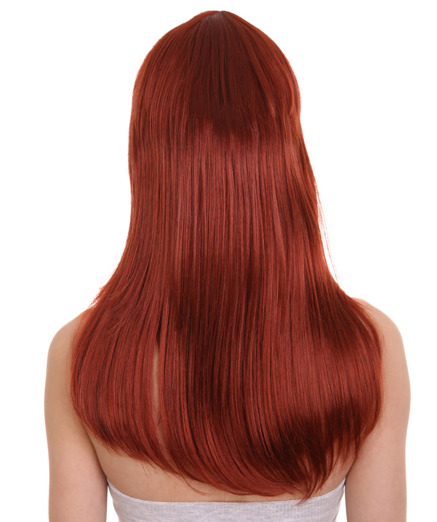 Wigs2you ハロウィン パーティー プレミアム レディース H-1038 とても快適なグラマー グリーン ウィッグ ダーク オーバーン カラー