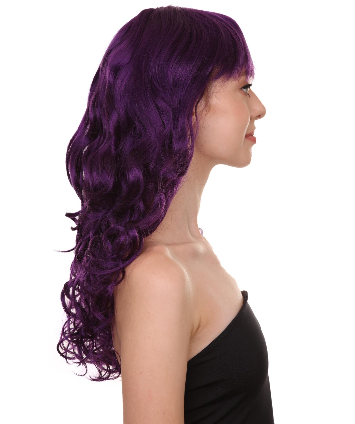 Wigs2you ハロウィンパーティープレミアム レディース H-1009 着用しやすい ベラウィッグ バイオレットカラー
