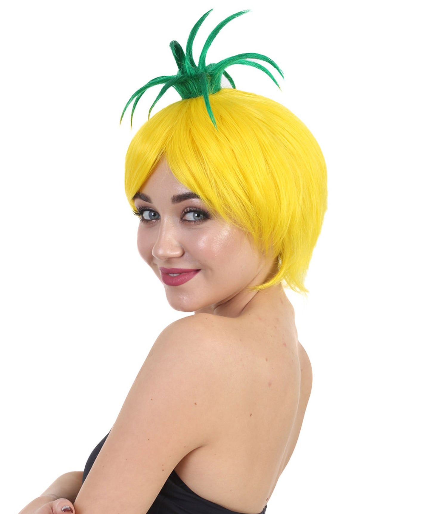 ハロウィンパーティープレミアム大人の女性用 H-2507 パイナップルウィッグ 現代の淑女のためのエレガントなウィッグへの一歩