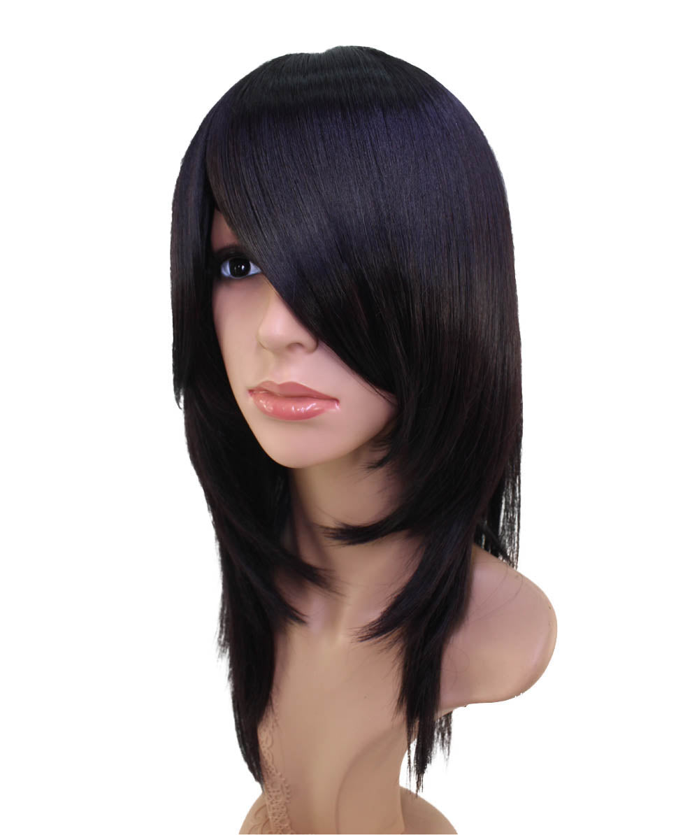 レディースファッション C-071 ロングストレート C-ワインレッド コスプレヒートスタイラブルウィッグ