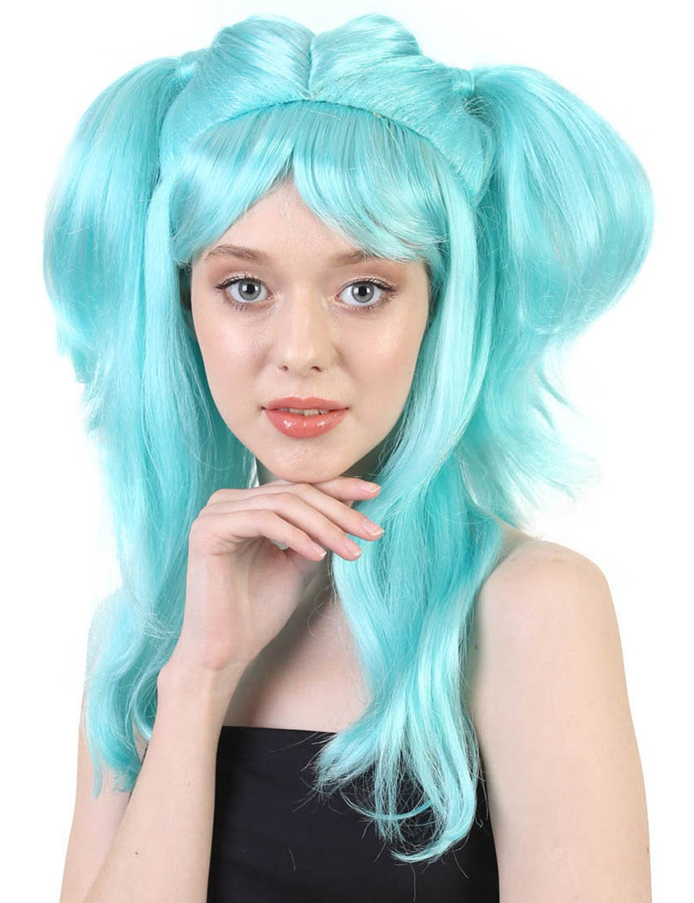 Wigs2you ハロウィンパーティープレミアム レディース H-783 バナナエンジェルウィッグ ブルーレイク色