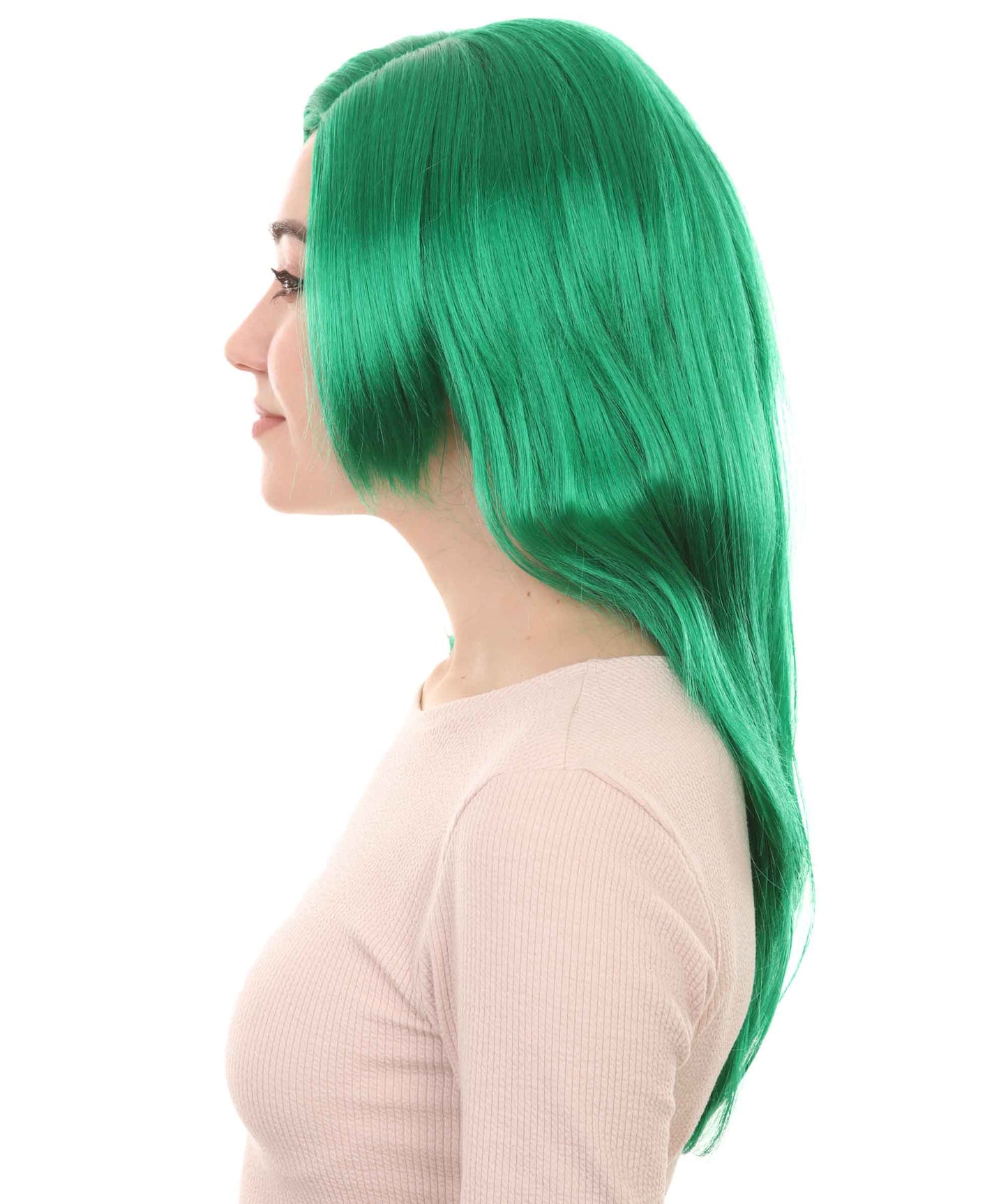 Wigs2you ハロウィンパーティー プレミアム レディース H-936 3レイヤーのパーティーガールウィッグ ダークグリーン色