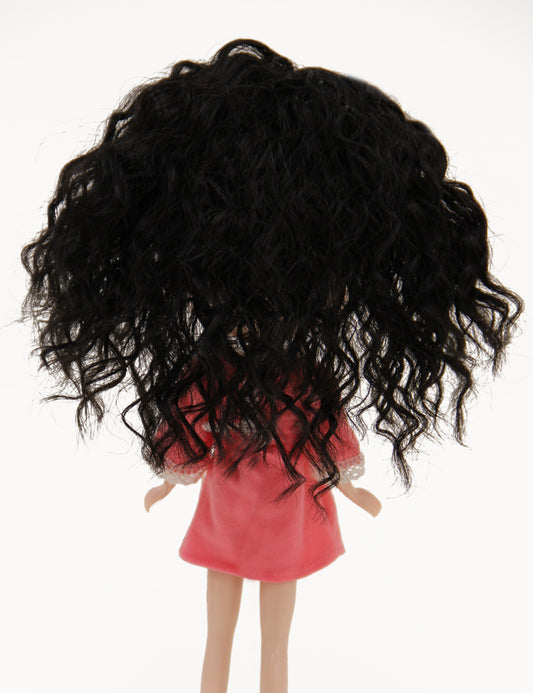 ロングカーリー ドールウィッグの秘密を解き明かす ドールウィッグの専門家のヒントとテクニック アクセサリーは含まれていません B-169