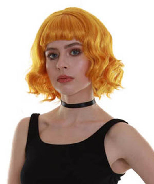 ハロウィンパーティープレミアム レディース H-5348 ゴールド ウェービー ショルダーレングス トレンディ レイ・オブ・ライトウィッグ