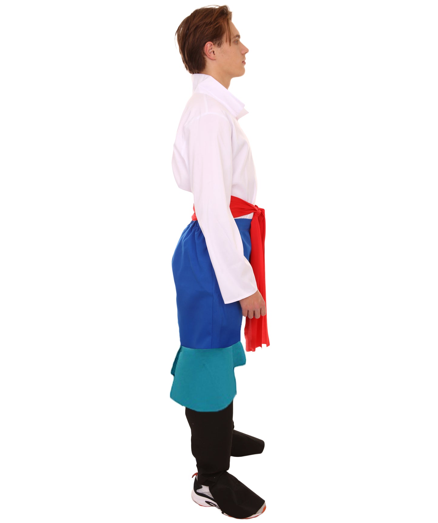 男性 JCP-144 のプリンス4ピースコスチューム ブルーとホワイトのコスプレコスチューム
