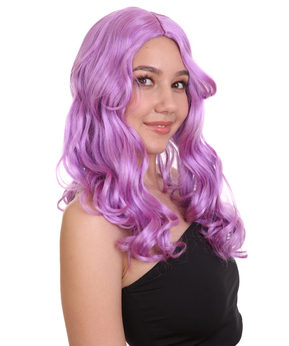 Wigs2you ハロウィンパーティー プレミアム レディース H-1091 アリスウィッグ 鏡の国のアリス Lt パープル色