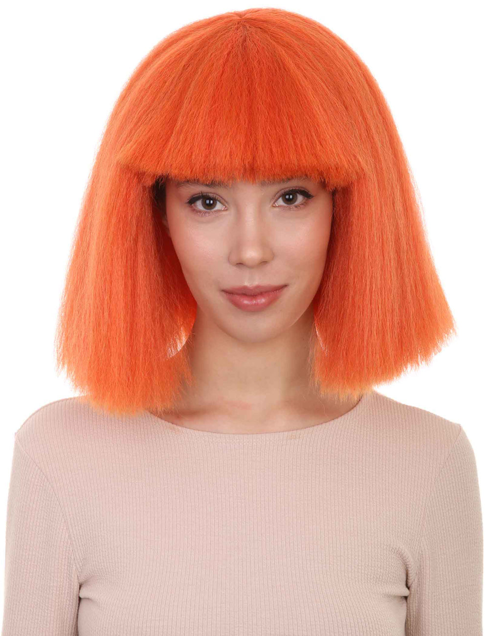 Wigs2you ハロウィンパーティープレミアムレディース H-1493 美しいルックを手に入れよう!ポップスターオレンジウィッグ