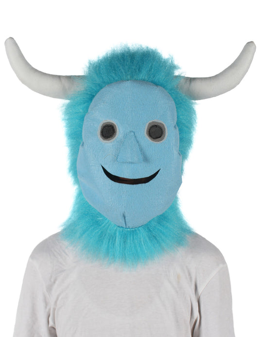 メンズ H-5599 ブルースケアモンスターウィッグとマスク ロング 合成ファイバー