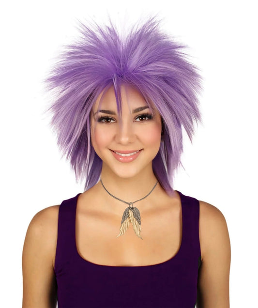 Wigs2you ハロウィンパーティープレミアムレディース H-1693 着け心地が良い とても快適 ファンキーパンク ライラックウィッグ