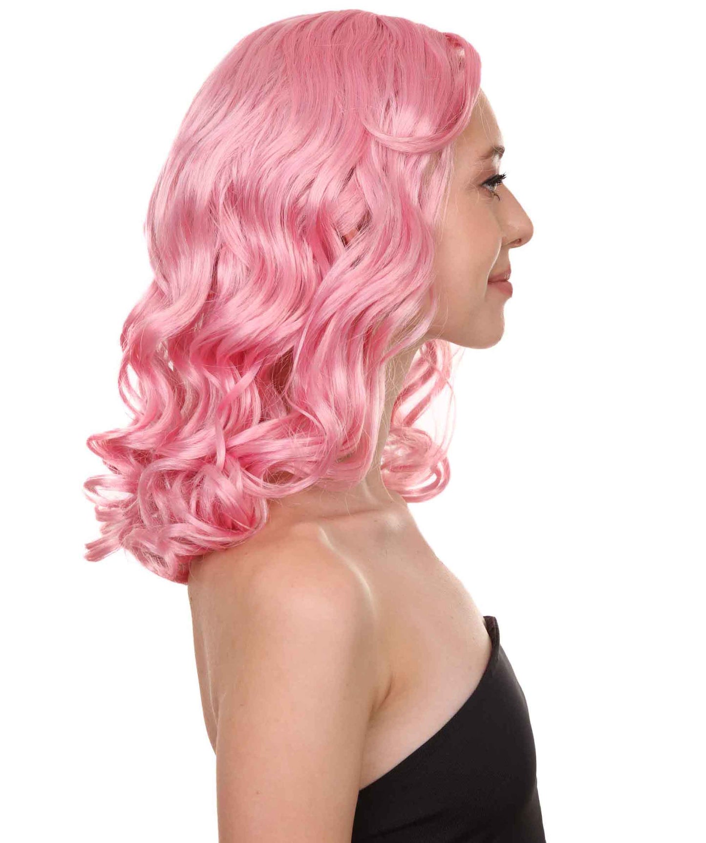 Wigs2you ハロウィンパーティープレミアムレディース H-1094 とても快適なアリスウィッグ 鏡の国のアリス ソフトピンク色