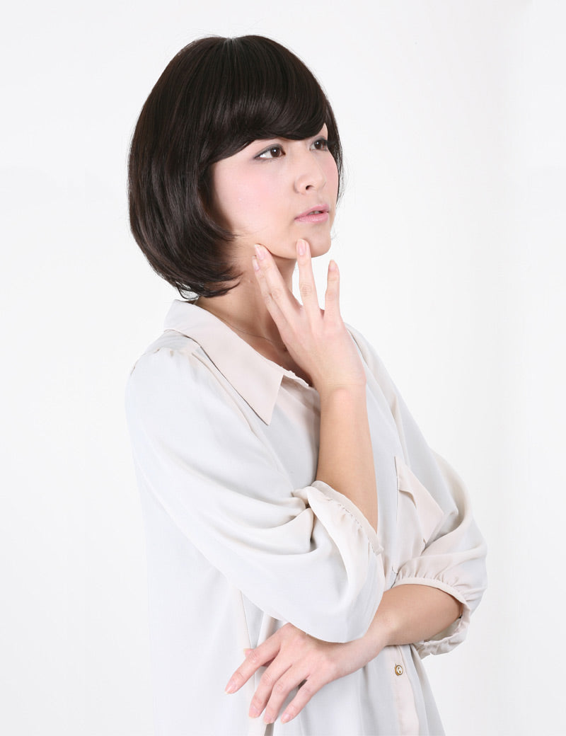 "耐熱商品☆綺麗なお姉さんスタイルになれちゃいます♪ ミディアムウィッグです♪ ウィッグネット付き♪ W-570 "