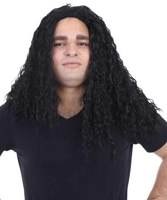 Wigs2you ハロウィンパーティープレミアム メンズ H-619 マウイウィッグ モアナ ブラックカラー