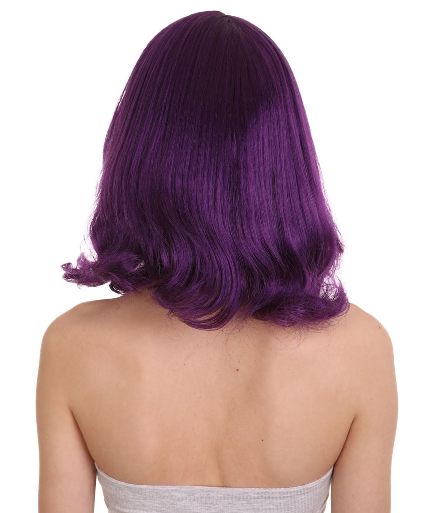 Wigs2you ハロウィン パーティー プレミアム レディース H-1283 着けやすい 快適なフィット感 バイオレット ページボーイ ウィッグ