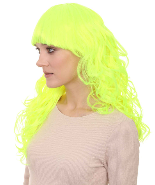 Wigs2you ハロウィンパーティープレミアム H-848 バットマン 女性ジョーカーウィッグ ネオングリーン色