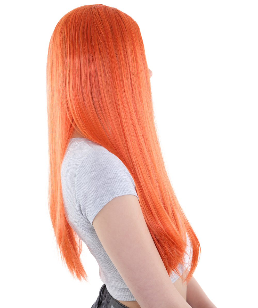 Wigs2you ハロウィンパーティープレミアム H-852 悪の花嫁 II 女性ウィッグ オレンジ色