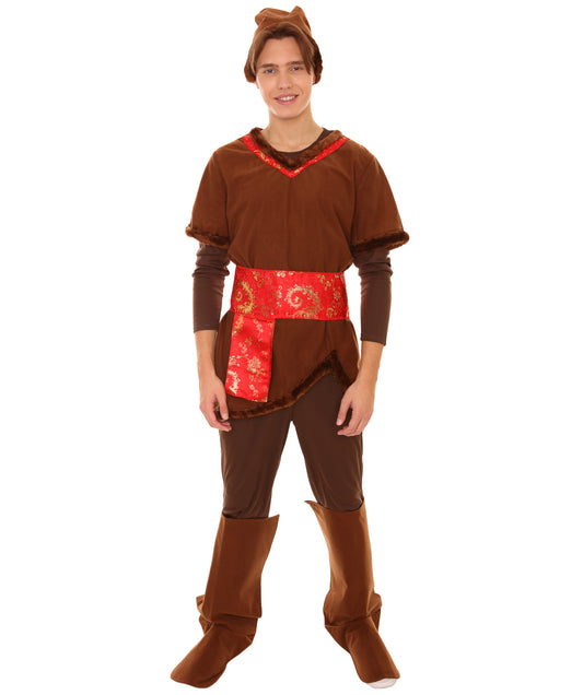 男性 JCP-198 のアイスマンコスチューム ブラックとブラウン コスプレコスチューム